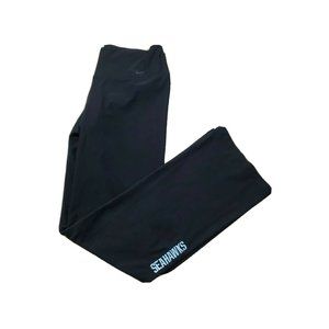 Nike Dri Fit Legend 2.0 Womens Leggings Bootcut Pants Black Full Length Seahawks